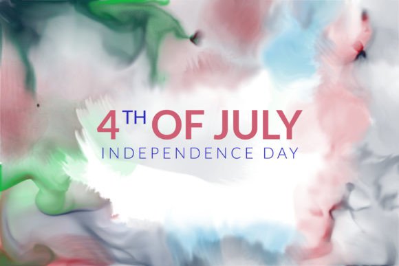 4th July Watercolor Abstract Background: A Strategic Asset for Visual Communication