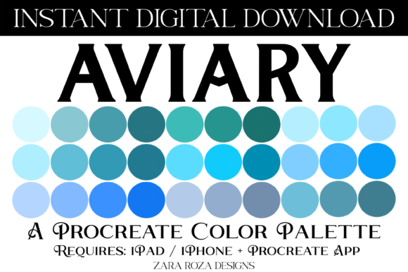 Aviary Procreate Color Palette: Elevate Your Digital Art with Curated Tones