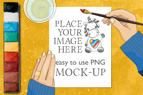 Book Page Mockup 8.5x11 Hand PNG for KDP