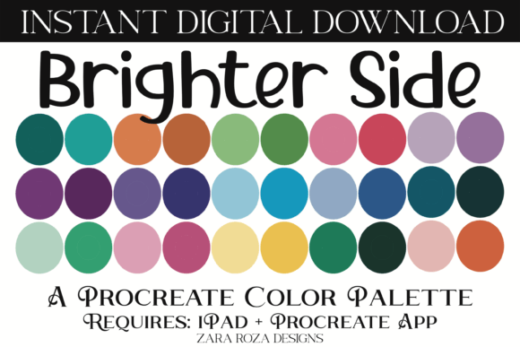 Brighter Side Procreate Color Palette: A Vibrant Toolkit for Digital Creators