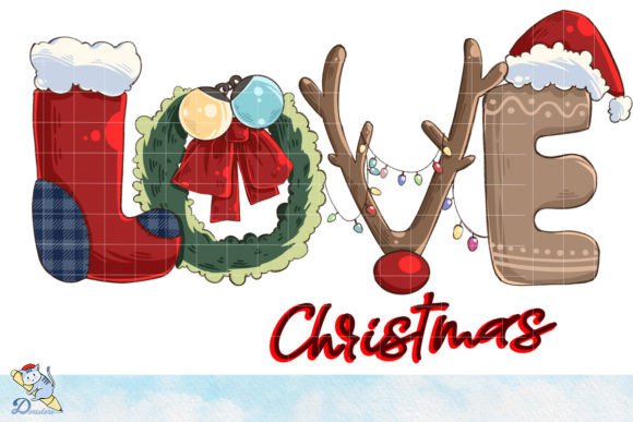 Celebrate Love Christmas with Hand-Drawn Art