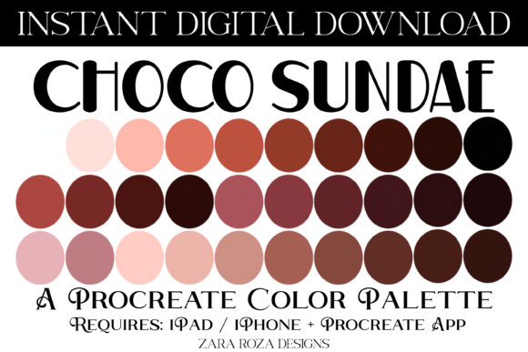 Choco Sundae Procreate Color Palette