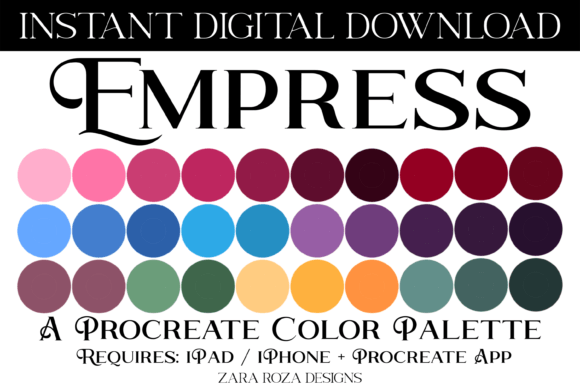 Empress Procreate Color Palette: A Comprehensive Guide for Digital Artists