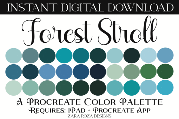 Forest Stroll Procreate Color Palette: A Practical Evaluation for Digital Artists