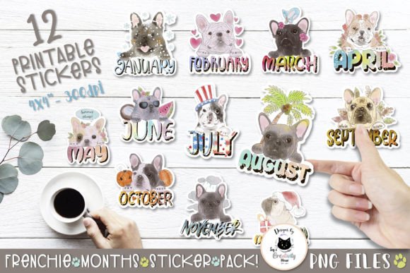 Frenchie Planner Stickers Dog Stickers: A Year of Paws and Creativity