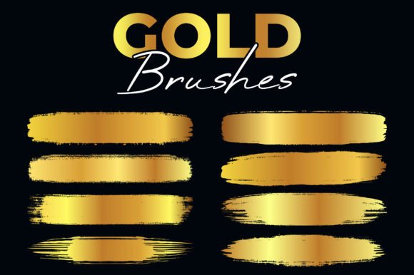 Grunge Gold Brush Stroke Collection Guide