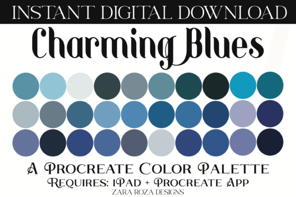 Mastering the Charming Blues Procreate Color Palette for Modern Digital Art