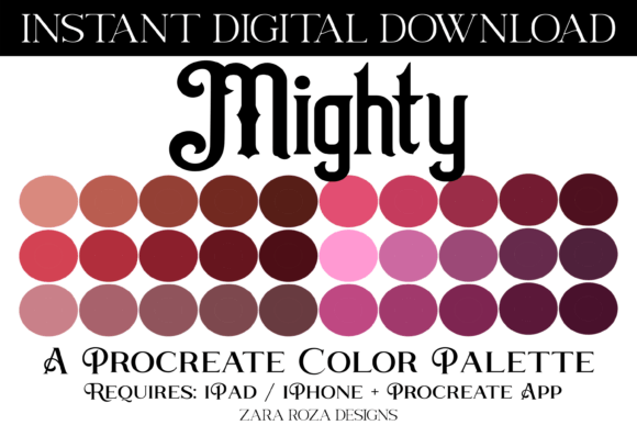 Mighty Procreate Color Palette Guide