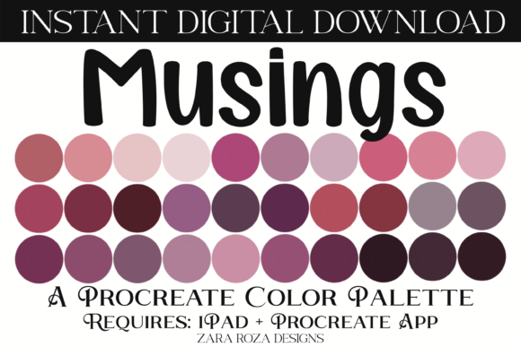 Musings Procreate Color Palette: A Curated Journey Through Magic and Nostalgia