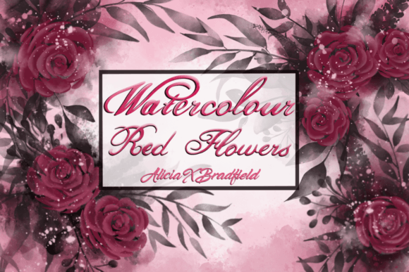 Painting the Passion: Creating Gothic Watercolour Red Flowers for Valentine's Day
