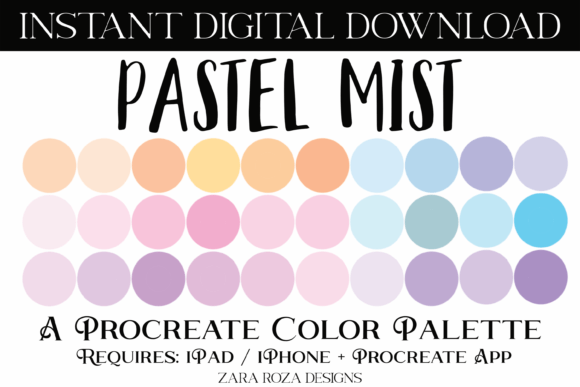 Pastel Mist Procreate Color Palette: A Practical Evaluation for Digital Artists