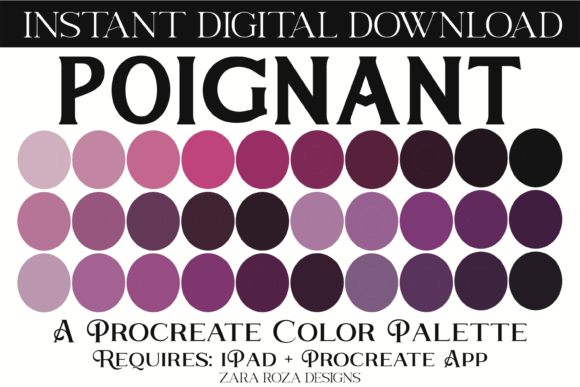Poignant Procreate Color Palette Guide