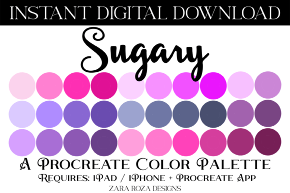Sugary Procreate Color Palette: Elevate Your Digital Art with Sweet Tones