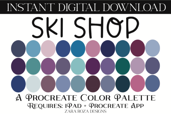 Unlock Your Creative Potential with the Ski Shop Procreate Color Palette