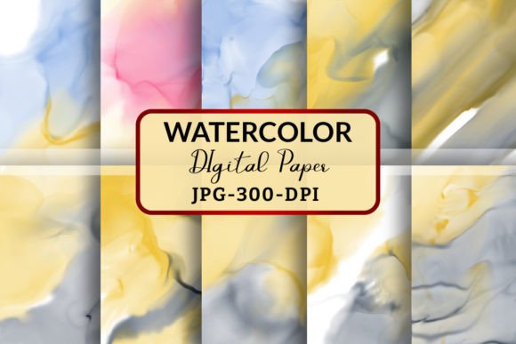 Unlocking Creativity with Watercolor Alcohol Ink Digital Papers