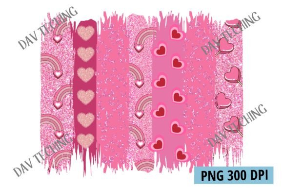 Valentines Brush Stroke PNG for Design