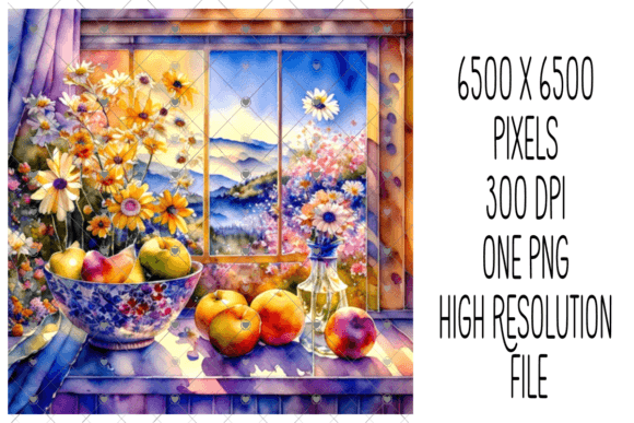 Watercolor Flowers and Fruit: Bringing Life to Your Kitchen Walls