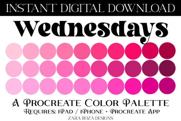Wednesdays Procreate Color Palette: A Workflow Guide for Digital Artists